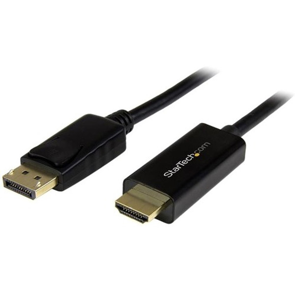 Startech.Com Displayport To Hdmi Converter Cable - 6 Ft (2M) - 4K DP2HDMM2MB By StarTech