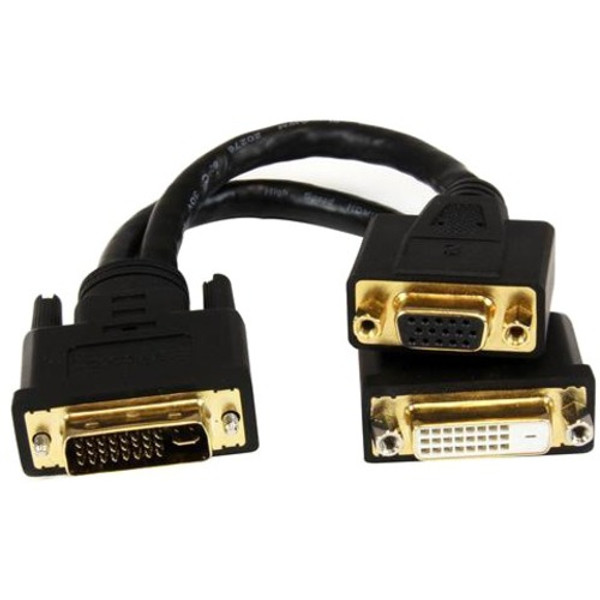 Startech.Com 8In Wyse Dvi Splitter Cable - Dvi-I To Dvi-D And Vga - M/F DVI92030202L By StarTech
