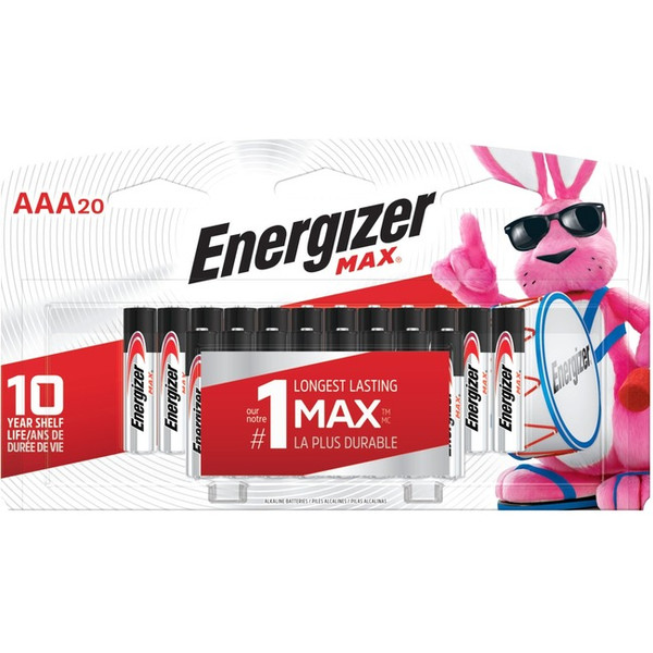 Energizer Max Alkaline Aaa Batteries, 20 Pack E92LP20 By Energizer Holdings