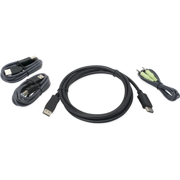 Iogear 6Ft Displayport, Usb Kvm Cable Kit With Audio (Taa) G2L902UTAA3 By IOGEAR