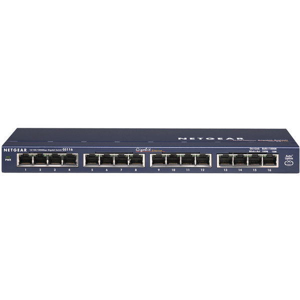 Netgear Prosafe Gs116 16-Port Gigabit Ethernet Switch GS116NA By Netgear