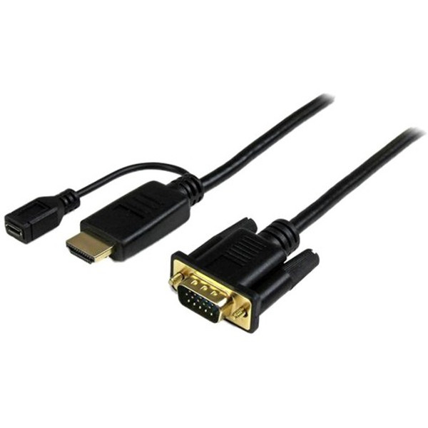 Startech.Com Hdmi To Vga Cable - 10 Ft / 3M - 1080P - 1920 X 1200 - Active Hdmi Cable - Monitor Cable - Computer Cable HD2VGAMM10 By StarTech