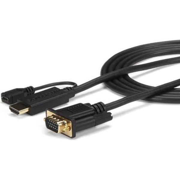 Startech.Com Hdmi To Vga Cable - 6 Ft / 2M - 1080P - 1920 X 1200 - Active Hdmi Cable - Monitor Cable - Computer Cable HD2VGAMM6 By StarTech