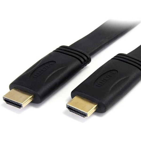 Startech.Com 10 Ft Flat High Speed Hdmi Cable With Ethernet - Ultra Hd 4K X 2K Hdmi Cable - Hdmi To Hdmi M/M HDMIMM10FL By StarTech