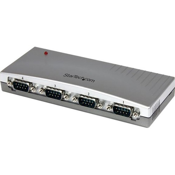 Startech.Com Usb To Serial Adapter Hub - 4 Port - Bus Powered - Db9 (9-Pin) - Usb Serial - Ftdi Usb To Serial Adapter ICUSB2324 By StarTech