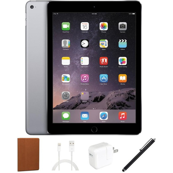 Ereplacements Refurbished Apple Ipad Air, 32Gb, Bundle, Space Gray, Wifi Only, 1 Year Warranty, Case And Stylus Included - (Md786Ll/B, A1474, Ipadairb32) IPADAIRB32BUN By eReplacements