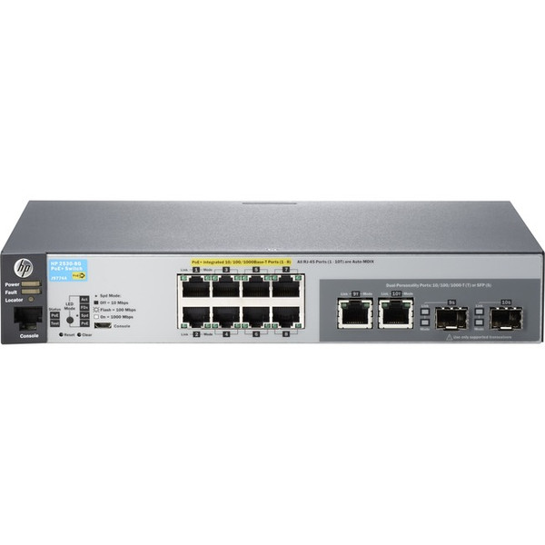 Hpe 2530-8G-Poe+ Ethernet Switch J9774A By Hewlett Packard Enterprise