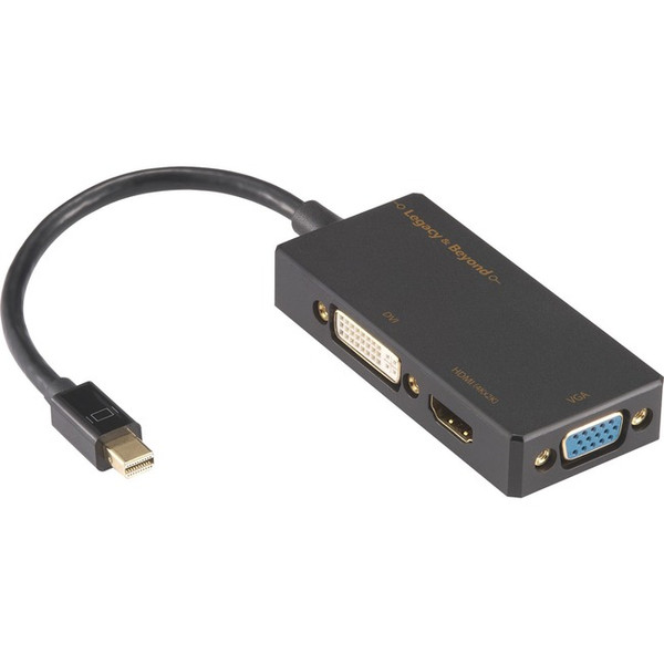 Siig Mini Displayport To 4K Hdmi/Dvi/Vga 3-In-1 Adapter LBCD0014S1 By SIIG