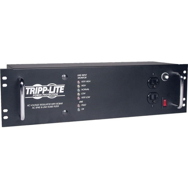 Tripp Lite 2400W Rackmount Line Conditioner W/ Avr / Surge Protection 120V 20A 60Hz 14 Outlet 12Ft Cord Power Conditioner LCR2400 By Tripp Lite