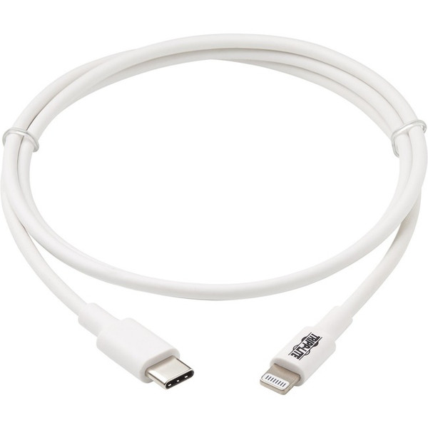 Tripp Lite Lightning To Usb C Sync / Charging Cable Apple Iphone Ipad 3Ft 3' M102003WH By Tripp Lite