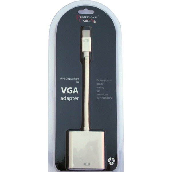 Xavier Mini Displayport / Thunderbolt To Vga Female Adapter - 6 Inches MDPVGA By Professional Cable
