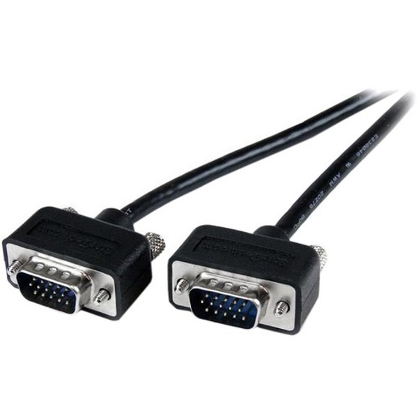 Startech.Com Thin Coax High Res Vga Monitor Cable With Lp Connectors - Svga - Low Profile Connectors - Hd15 (M) - Hd15(M) MXT101MMLP15 By StarTech