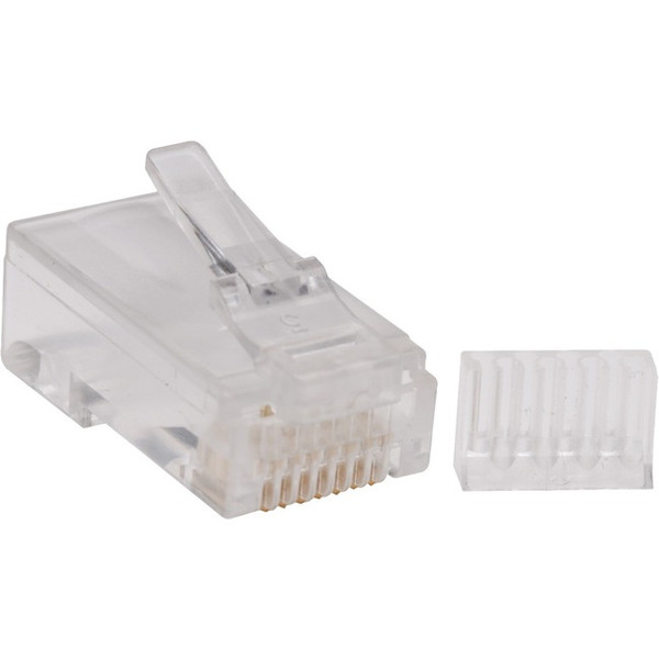 Tripp Lite Cat6 Gigabit Rj45 Modular Connector Plug W/ Load Bar 100 Pack N230100 By Tripp Lite