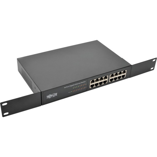 Tripp Lite 16-Port Gigabit Ethernet Switch Rackmount Unmanaged Metal 1U NG16 By Tripp Lite