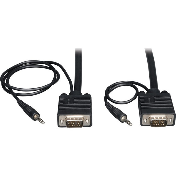 Tripp Lite Vga Coax High Resolution Monitor Cable Audio Hd15 3.5Mm P504035 By Tripp Lite