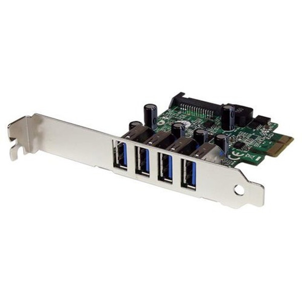 Startech.Com 4 Port Pci Express Pcie Superspeed Usb 3.0 Controller Card Adapter With Uasp - Sata Power PEXUSB3S4V By StarTech