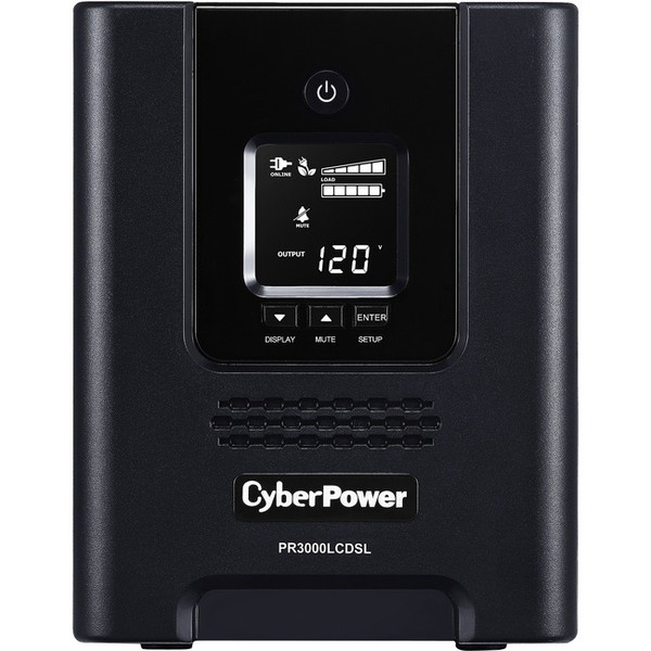Cyberpower Smart App Sinewave Pr3000Lcdsl 3000Va Pure Sine Wave Tower Lcd Ups PR3000LCDSL By CyberPower Systems