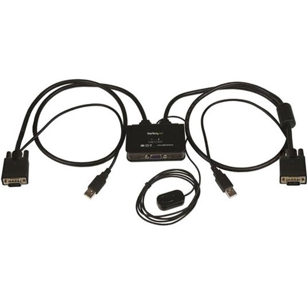 Startech.Com 2 Port Usb Vga Cable Kvm Switch - Usb Powered With Remote Switch SV211USB By StarTech