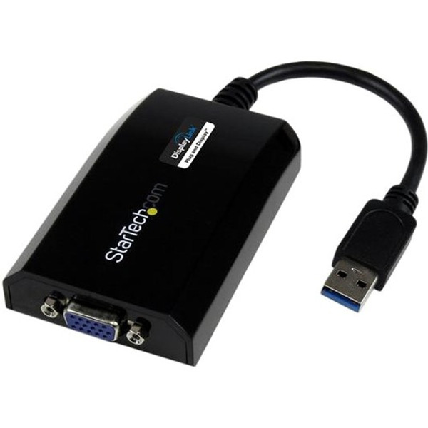 Startech.Com Usb 3.0 To Vga External Video Card Multi Monitor Adapter For Macâ® And Pc - 1920X1200 / 1080P USB32VGAPRO By StarTech