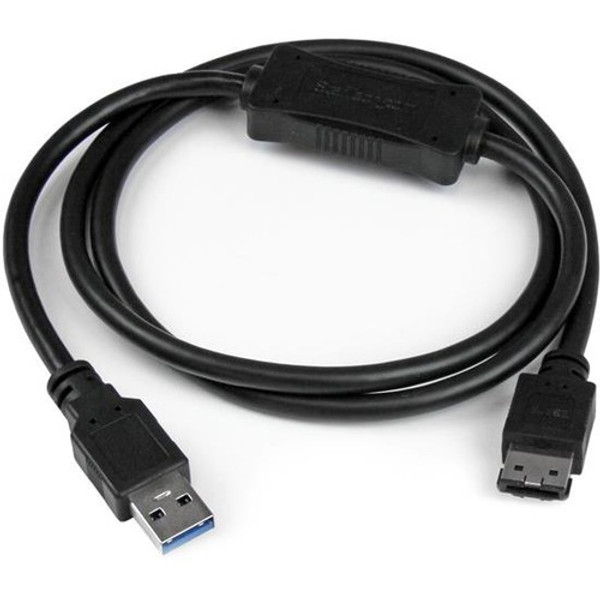 Startech.Com Usb 3.0 To Esata Hdd / Ssd / Odd Adapter Cable - 3Ft Esata Hard Drive To Usb 3.0 Adapter Cable - Sata 6 Gbps USB3S2ESATA3 By StarTech