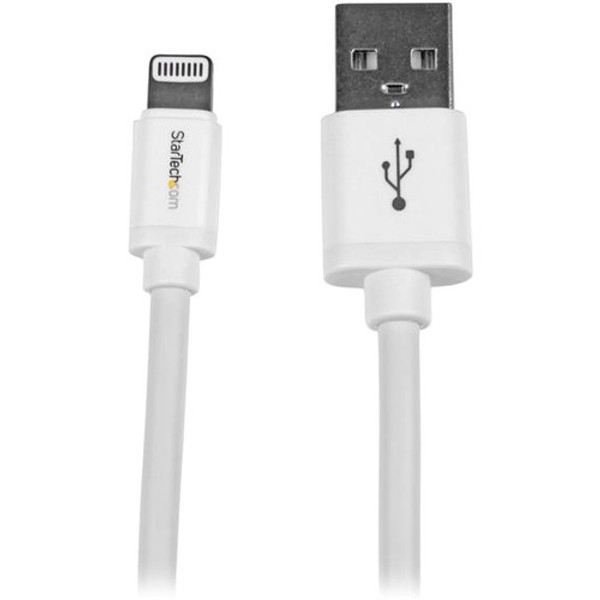 Startech.Com 2M (6Ft) Long White Appleâ® 8-Pin Lightning Connector To Usb Cable For Iphone / Ipod / Ipad USBLT2MW By StarTech
