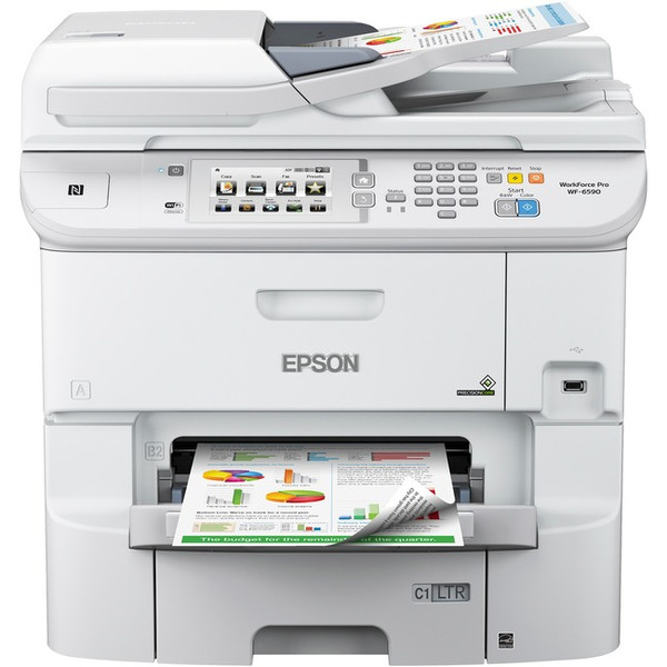 Epson Workforce Pro Wf-6590 Inkjet Multifunction Printer - Color WP6590NA By Epson