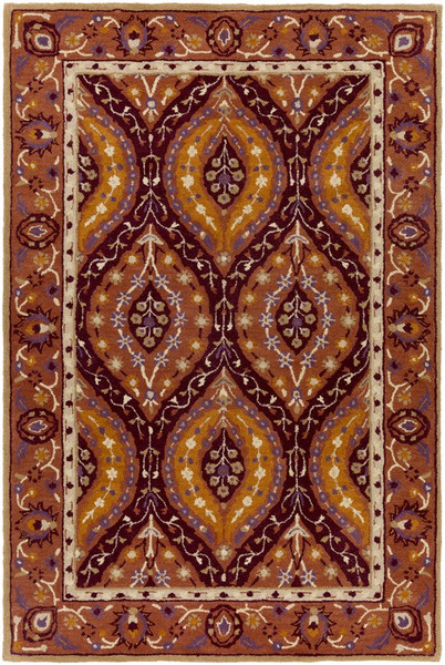 Surya Castello Hand Tufted Red Rug CLL-1024 - 4' x 6'