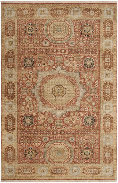 Surya Cambridge Hand Knotted Red Rug CMB-8008 - 8'6" x 11'6"