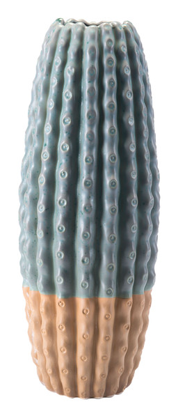 Homeroots 8.3" X 8.3" X 21.3" Green, Ceramic, Large Vase 365059