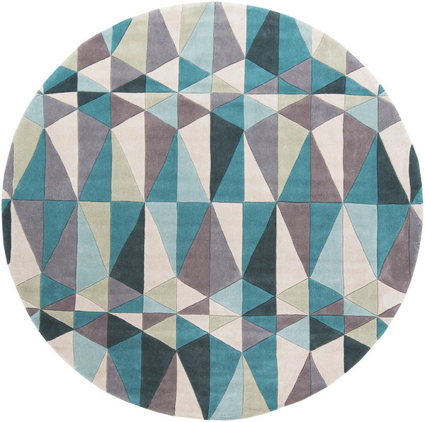 Surya Cosmopolitan Hand Tufted Blue Rug COS-9169 - 8' Round