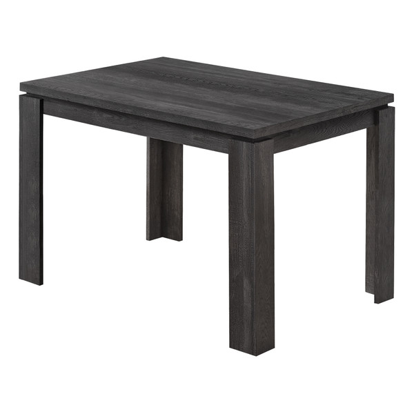 Homeroots 48" X 32" X 30.5 " Black Reclaimed Wood-Look Dining Table 366057