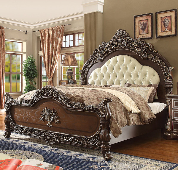 Homey Design Victorian Eastern King Bed HD-8013 EK BED