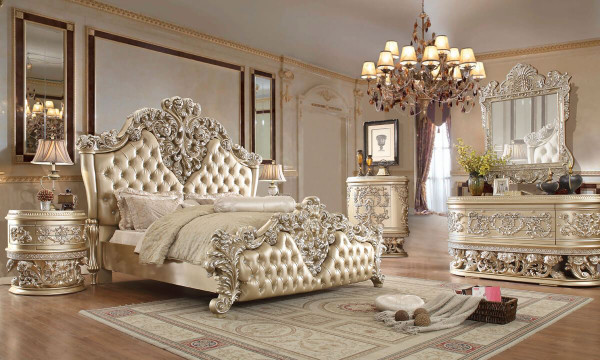 Homey Design Victorian California King 5 Piece Bedroom Set HD-8022-BSET5-CK