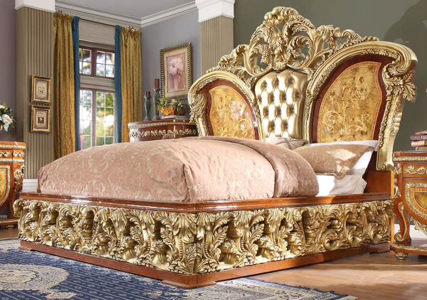 Homey Design Victorian Eastern King Bed HD-EK8024