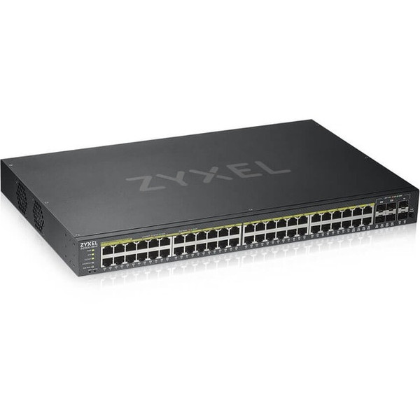 Zyxel 48-Port Gbe Smart Managed Poe Switch GS192048HPV2 By ZYXEL