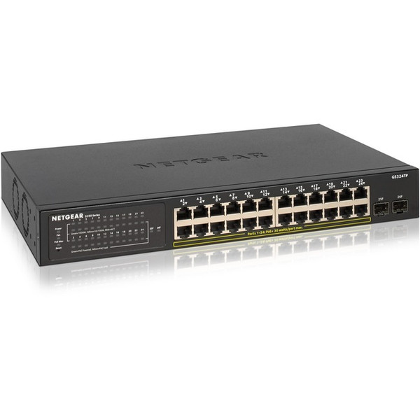 Netgear S350 Gs324Tp Ethernet Switch GS324TP100NAS By Netgear