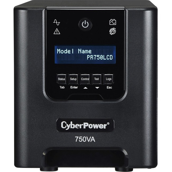 Cyberpower Smart App Sinewave Pr750Lcd 750Va Pure Sine Wave Mini-Tower Lcd Ups PR750LCD By CyberPower Systems