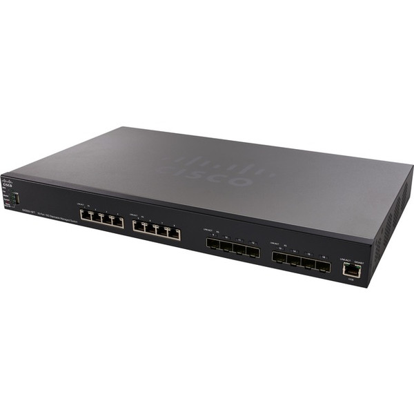Cisco Sx550X-16Ft 16-Port 10G Stackable Managed Switch SX550X16FTK9NA By Cisco Systems