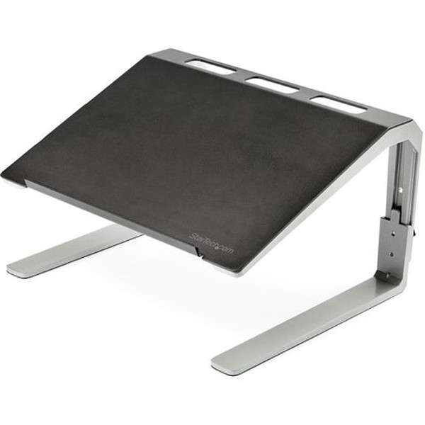 Startech.Com Adjustable Laptop Stand - Heavy Duty Steel & Aluminum - 3 Height Settings - Tilted - Ergonomic Laptop Riser For Desk (Ltstnd) LTSTND By StarTech