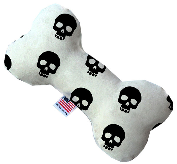 Skulls 10 Inch Canvas Bone Dog Toy 1124-CTYBN10 By Mirage