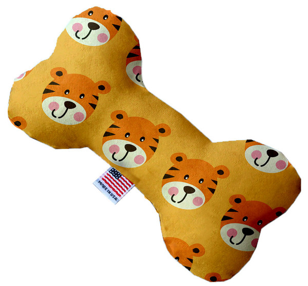 Tally The Tiger 10 Inch Canvas Bone Dog Toy 1172-CTYBN10 By Mirage