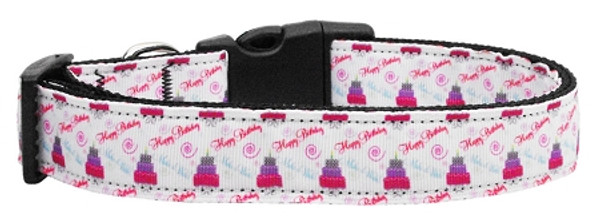 Cakes And Wishes Nylon Dog Collar Sm 125-034 SM By Mirage