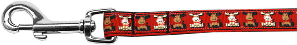 Reindeer Nylon Ribbon Pet Leash 5/8 Inch Wide 6Ft Lsh 125-038 5806 By Mirage