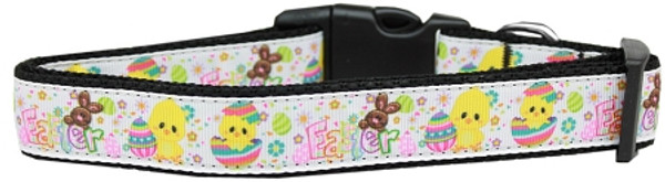 Happy Easter Nylon Dog Collar Medium 125-170 MD By Mirage