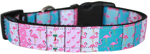 Flamingo Fun Nylon Dog Collar Xs 125-271 XS By Mirage