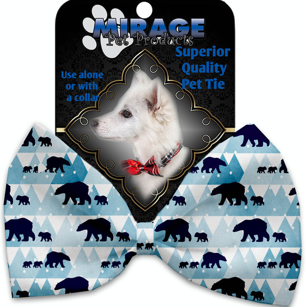 Winter Bear Tracks Pet Bow Tie 1307-BT By Mirage