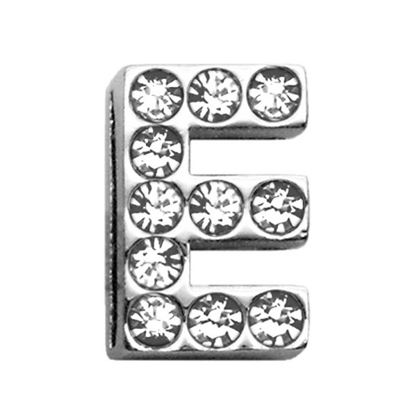 3/4" (18Mm) Clear Letter Sliding Charms E 18-03 34E By Mirage