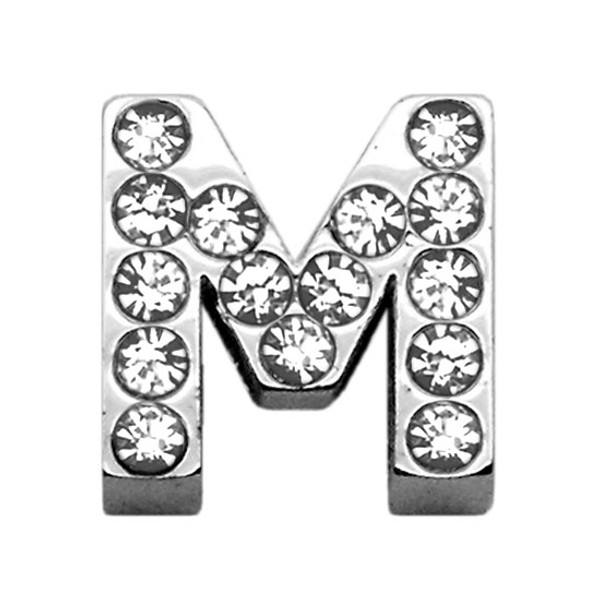 3/4" (18Mm) Clear Letter Sliding Charms M 18-03 34M By Mirage