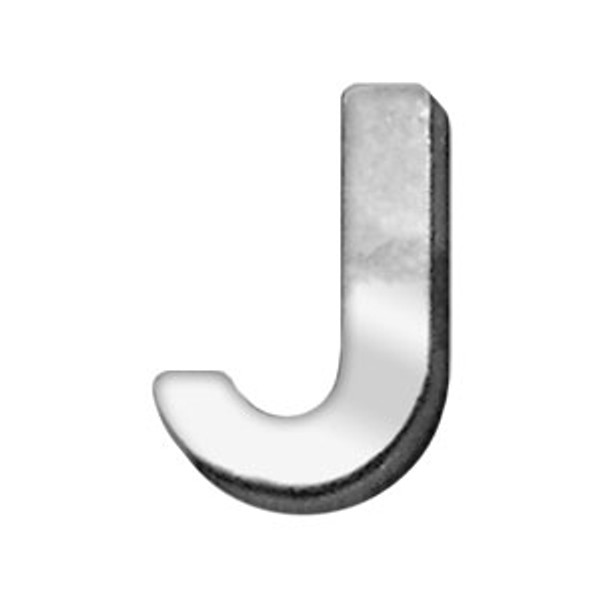 3/4" (18Mm) Chrome Letter Sliding Charms J 18-04 34J By Mirage