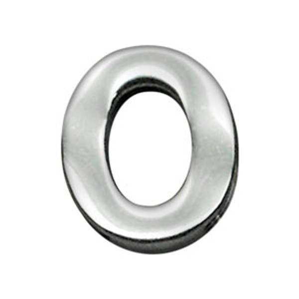 3/4" (18Mm) Chrome Letter Sliding Charms O 18-04 34O By Mirage